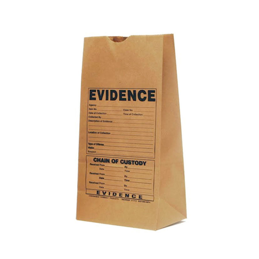 Arrowhead Forensics Printed Paper Evidence Bags 100/pk