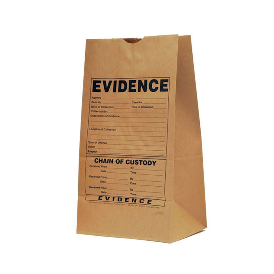 Arrowhead Forensics Printed Paper Evidence Bags 100/pk