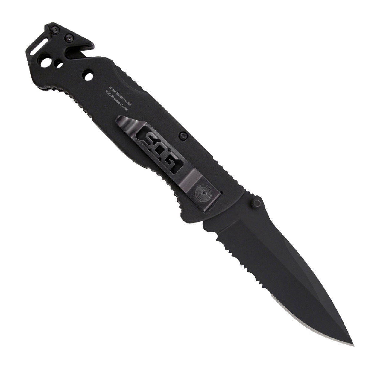SOG Escape Bead Blast Knife and Rescue Tool Black Tactical Gear Australia Supplier Distributor Dealer