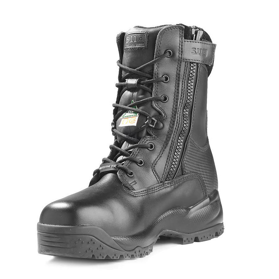 5.11 Tactical ATAC 8 Inches Shield Zipper Composite Toe Boot Black 12026