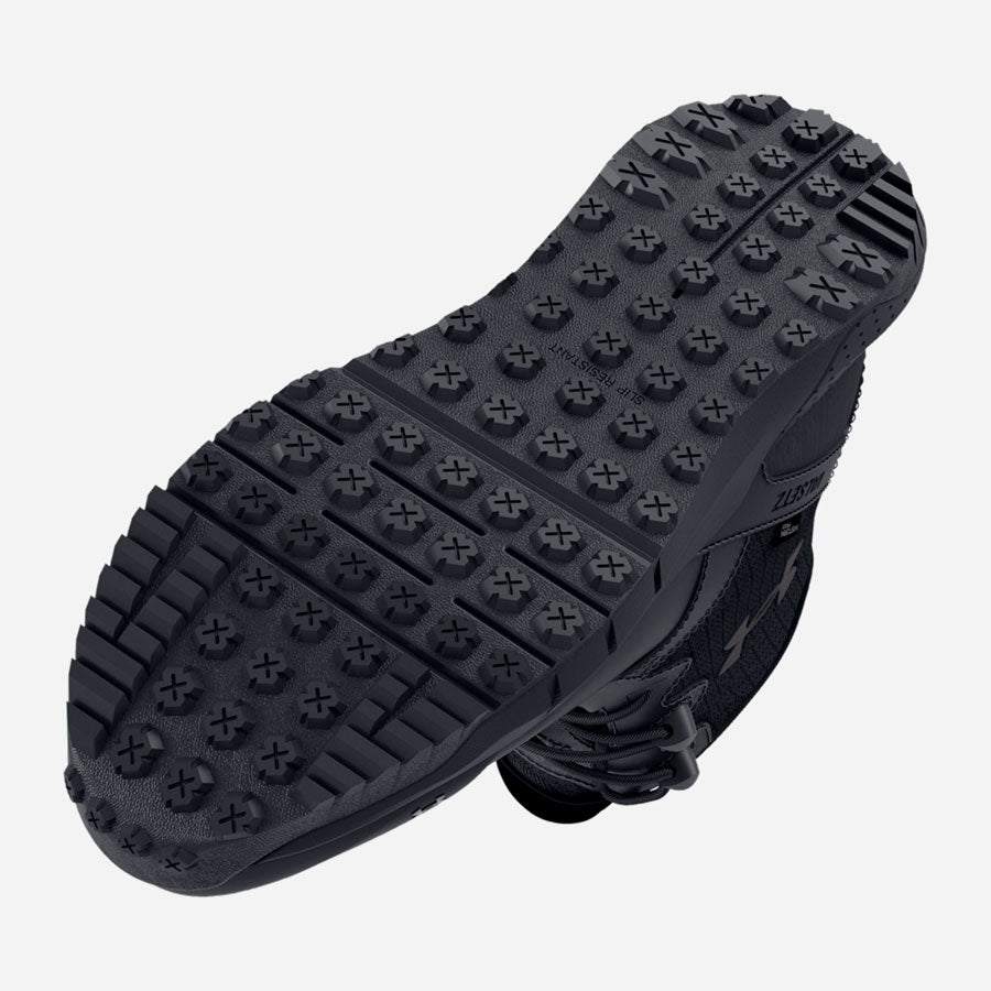 Under Armour Men's Micro G Valsetz Leather Waterproof Zip Tactical Boots Black