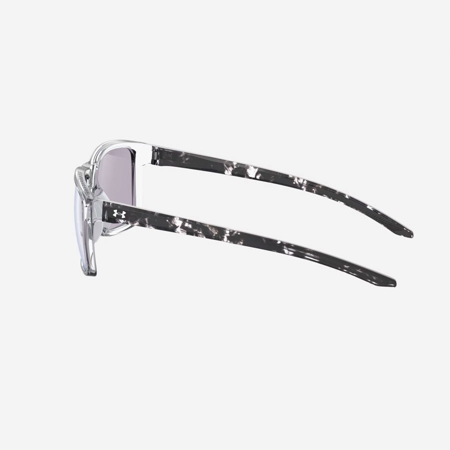 Under Armour UA Hustle Mirror Sunglasses Crystal Black Frame, Green Mirror Lens Tactical Gear Australia Supplier Distributor Dealer