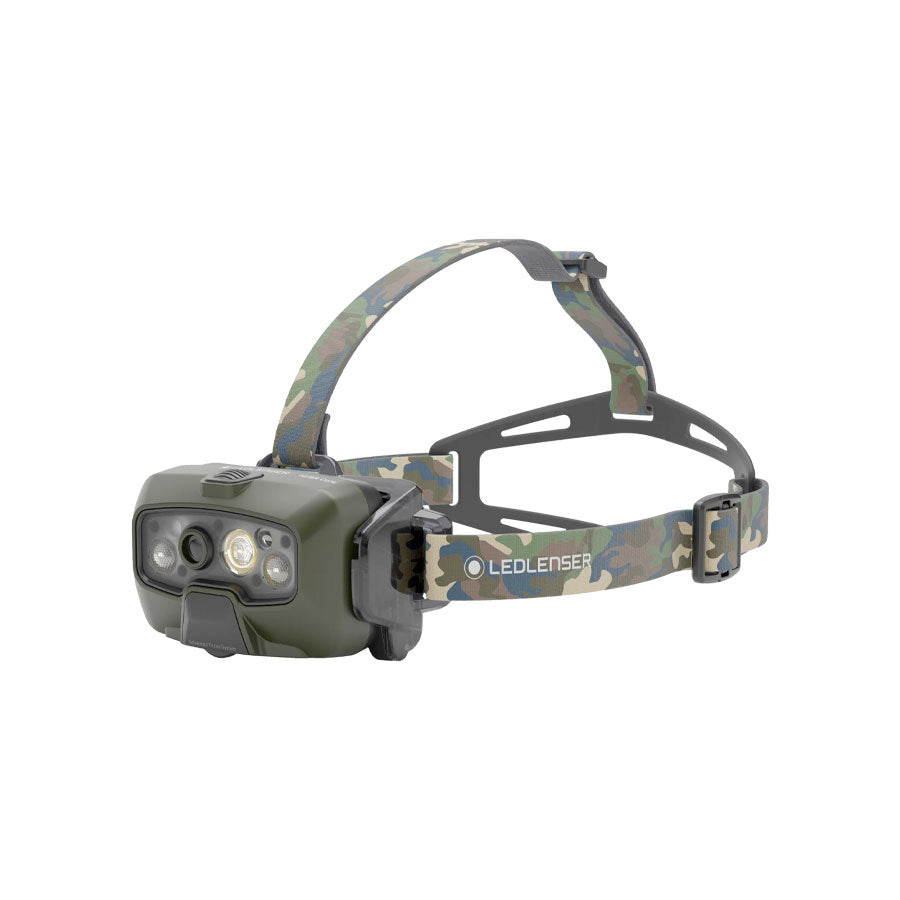 Ledlenser HF8R Core RGB 1600 Lumens Rechargeable IP68 Adaptive Light Beam Technology Headlamp Camo