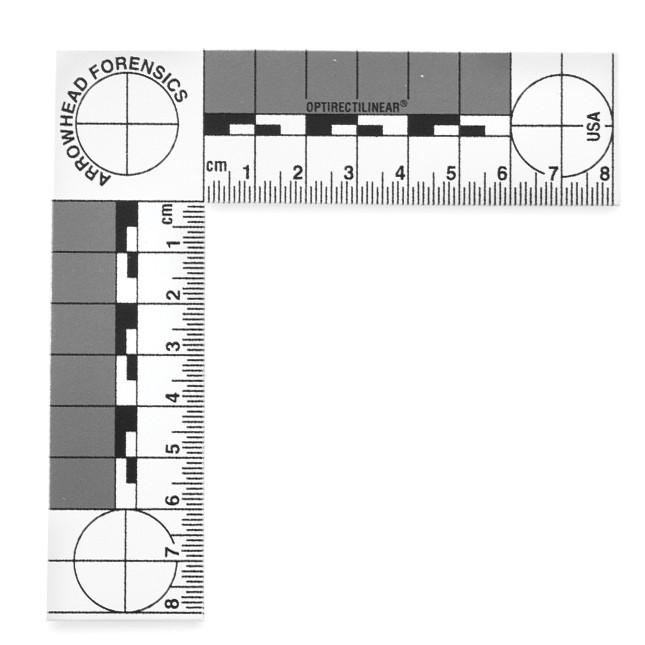 Arrowhead Forensics ABFO No. 2 Photomacrographic Scales - Plastic - White Crime Scene Investigation Arrowhead Forensics Tactical Gear Supplier Tactical Distributors Australia