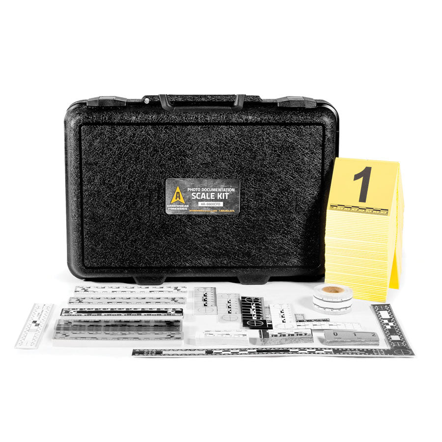 Arrowhead Forensics Deluxe Photo Documentation Scale Kit Crime Scene Investigation Arrowhead Forensics Tactical Gear Supplier Tactical Distributors Australia