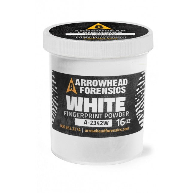 Arrowhead Forensics Fingerprint Powder Standard Crime Scene Investigation Arrowhead Forensics White Latent 8oz Tactical Gear Supplier Tactical Distributors Australia