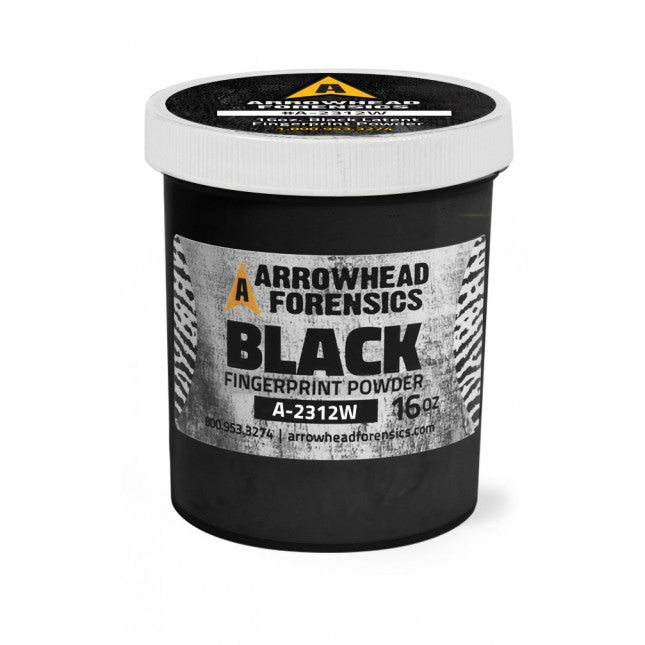 Arrowhead Forensics Fingerprint Powder Standard Crime Scene Investigation Arrowhead Forensics Black Latent 16oz Tactical Gear Supplier Tactical Distributors Australia