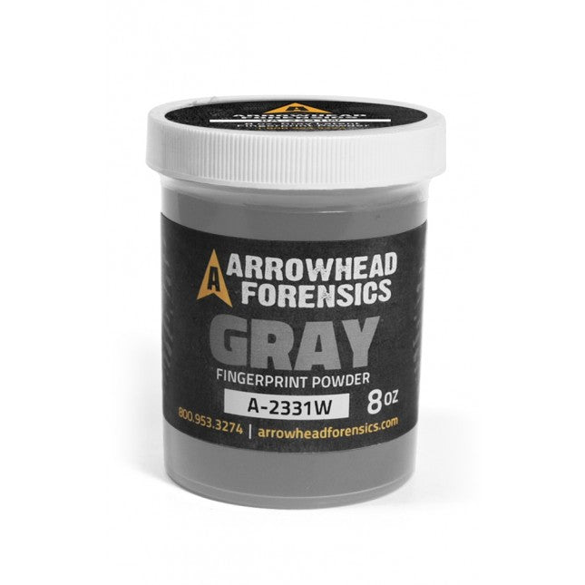 Arrowhead Forensics Fingerprint Powder Standard Crime Scene Investigation Arrowhead Forensics Gray Latent 8oz Tactical Gear Supplier Tactical Distributors Australia