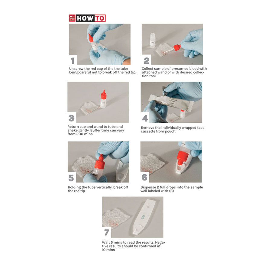 Arrowhead Forensics Hexagon Obti Human Blood Test Crime Scene Investigation Arrowhead Forensics Tactical Gear Supplier Tactical Distributors Australia