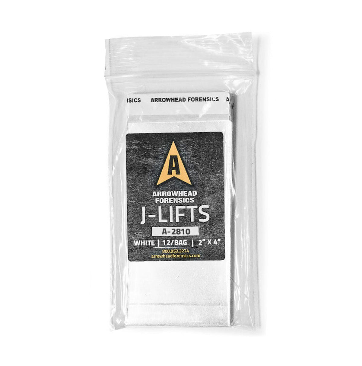 Arrowhead Forensics J-Lift Hinge Lifters - White - 2&quot; x 4&quot; - 12/pk Crime Scene Investigation Arrowhead Forensics Tactical Gear Supplier Tactical Distributors Australia