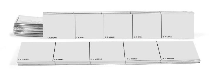 Arrowhead Forensics Replacement Record Strip - Left &amp; Right Hand - 100 each hand Crime Scene Investigation Arrowhead Forensics Tactical Gear Supplier Tactical Distributors Australia