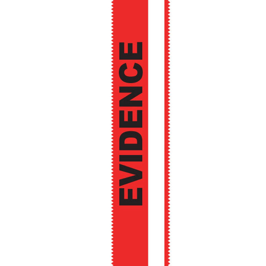 Arrowhead Forensics SealGuard Split Back Evidence Tape Red/White Stripe ”Evidence” Imprint - 1.375" x 108' Crime Scene Investigation Arrowhead Forensics Tactical Gear Supplier Tactical Distributors Australia