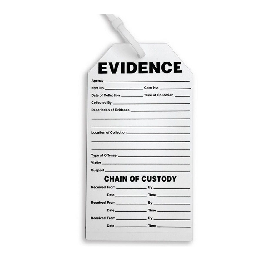 Arrowhead Forensics Sureseal Adhesive Combo Tag & Labels - ”Evidence C ...