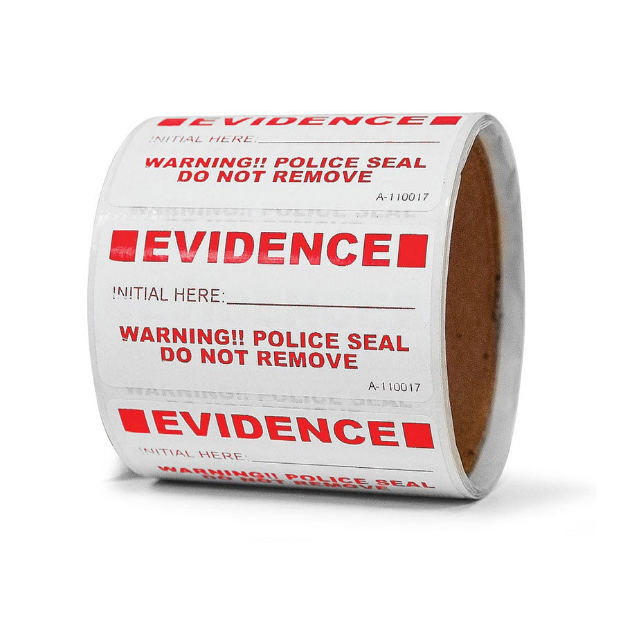 Arrowhead Forensics SureSeal Police Seals 1.5&quot; x 3&quot; - 100/roll Crime Scene Investigation Arrowhead Forensics Tactical Gear Supplier Tactical Distributors Australia