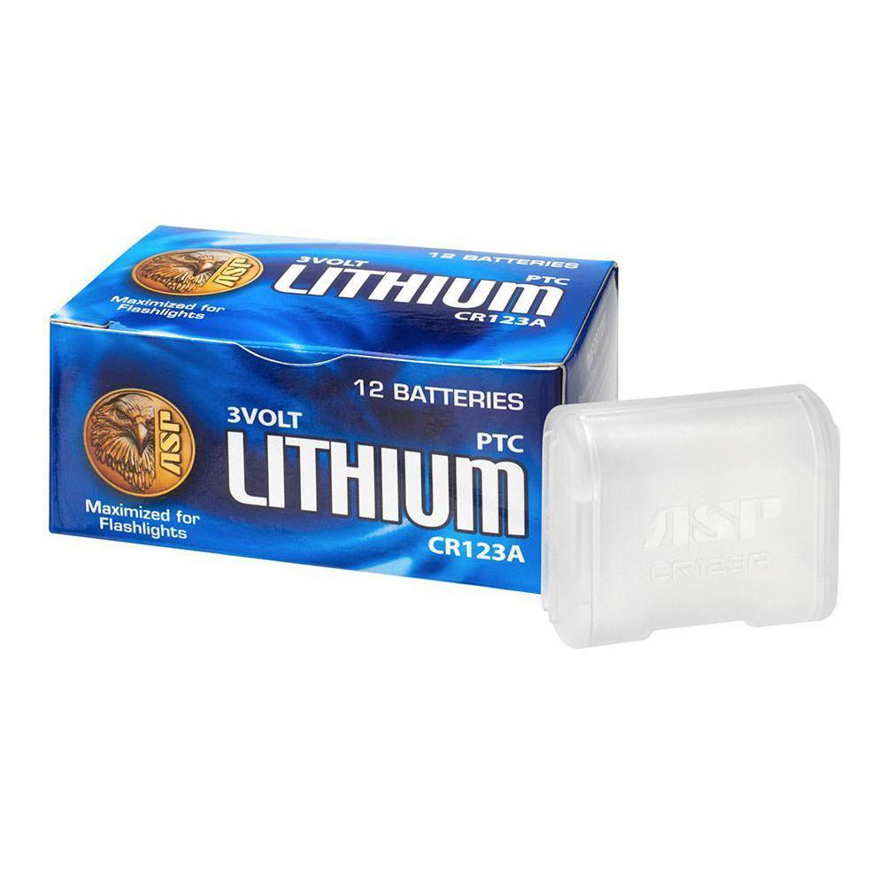 ASP CR123A Lithium Batteries Box of 12 Accessories ASP Tactical Gear Supplier Tactical Distributors Australia