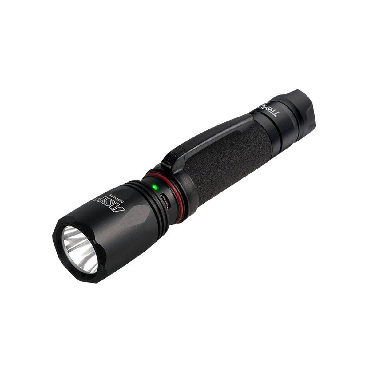 asp dual fuel tungsten df rechargeable flashlight 18650 ASP Triad DF Rechargeable LED Flashlight with AC DC and USB chargers