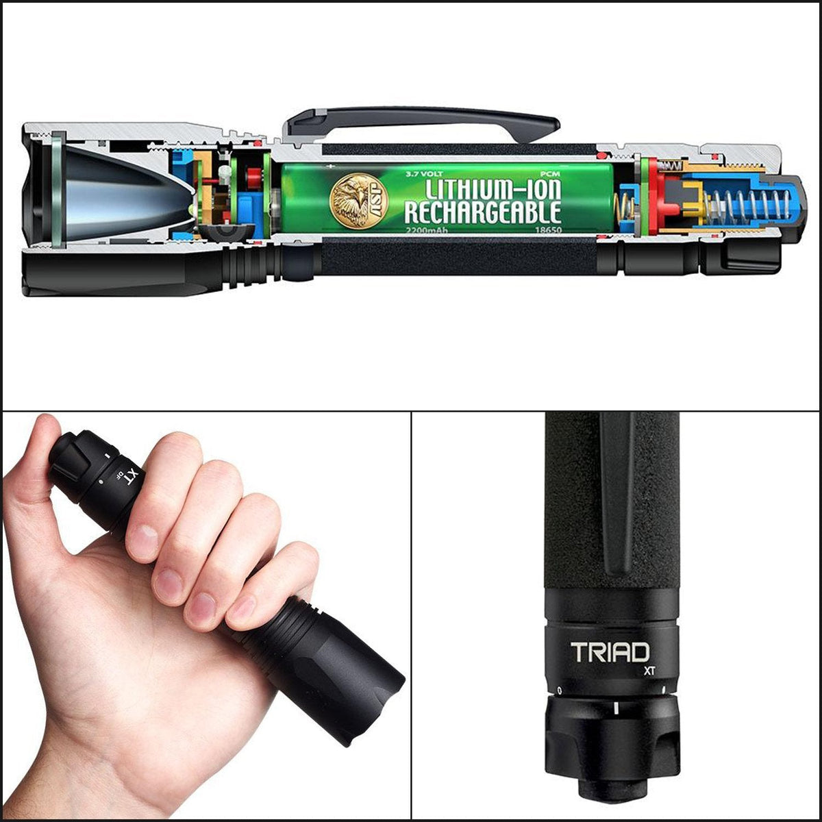 ASP XT DF 600 Lumens Rechargeable LED Flashlight Handheld Torches ASP Tactical Gear Supplier Tactical Distributors Australia