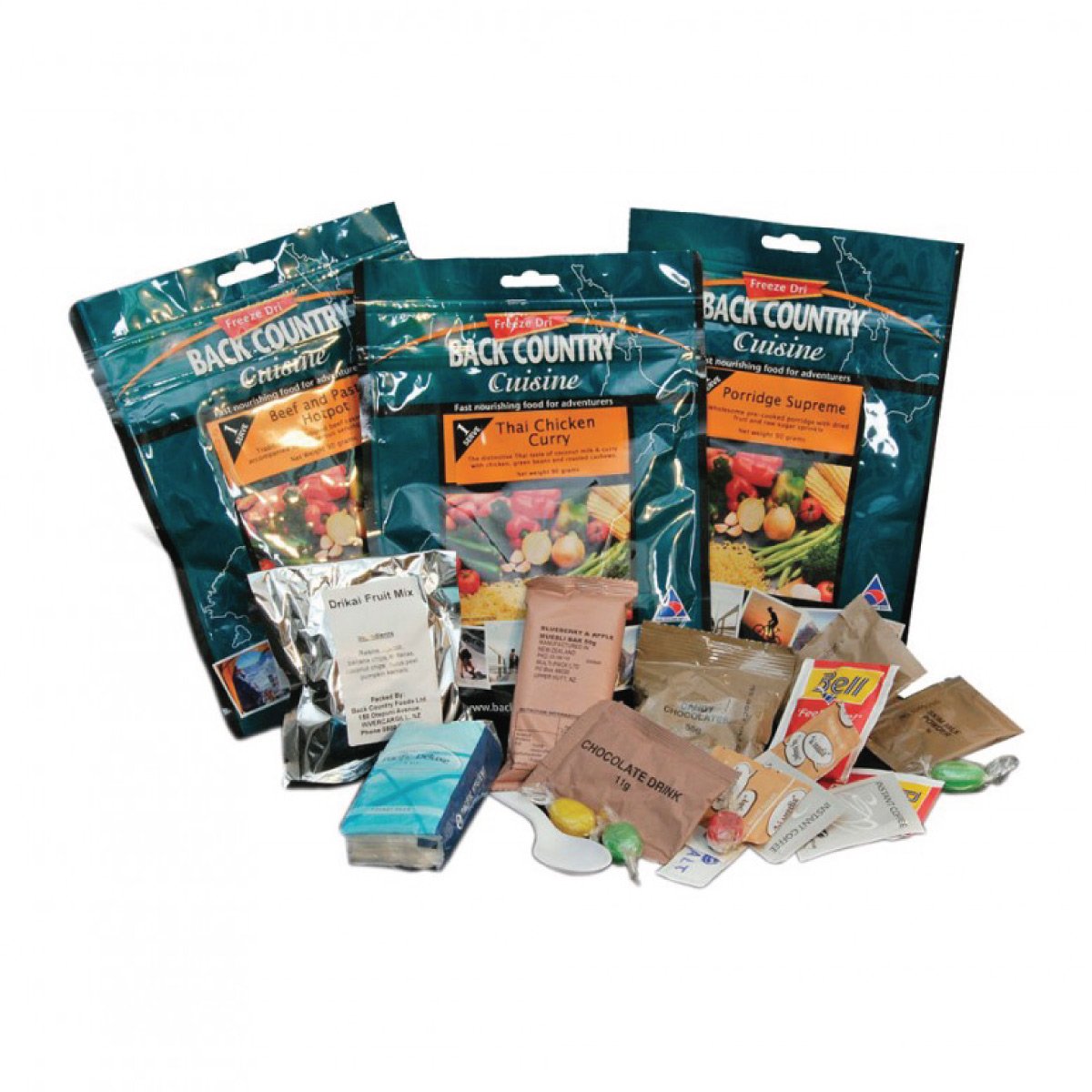 Back Country Cuisine One Day Ration Packs - Outback Outdoor and Survival Products Back Country Cuisine Tactical Gear Supplier Tactical Distributors Australia