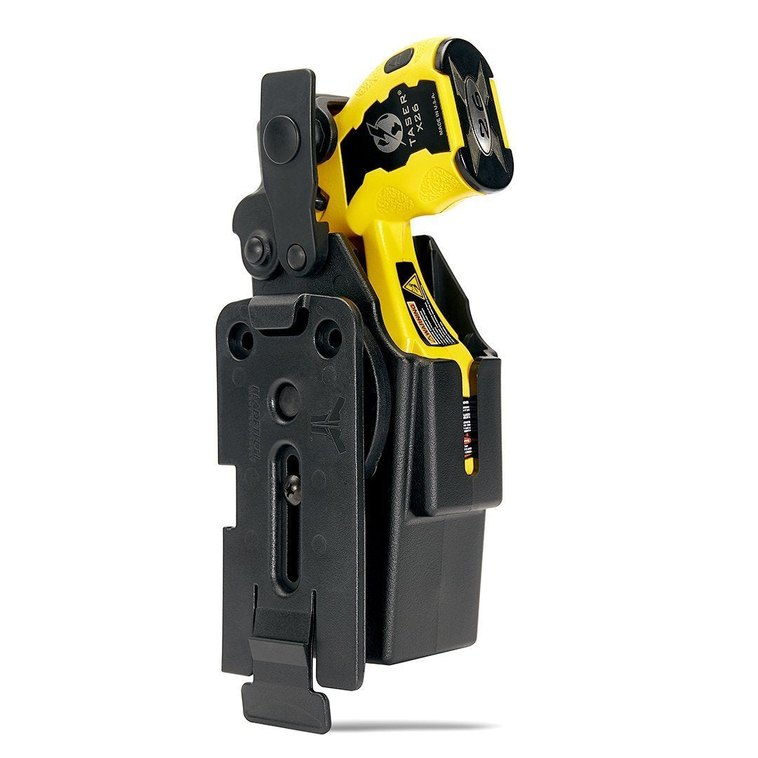 Blade-Tech Taser X26 Holsters Black Holsters Blade-Tech Holsters Left Hand TMMS Inner Tactical Gear Supplier Tactical Distributors Australia