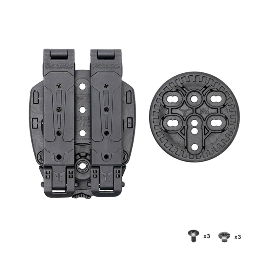 Blade-Tech Tek-Mount (Quick Connect Mounting System) Accessories Blade-Tech Holsters Tek-Mount Kit on 3" Molle-Loks Tactical Gear Supplier Tactical Distributors Australia