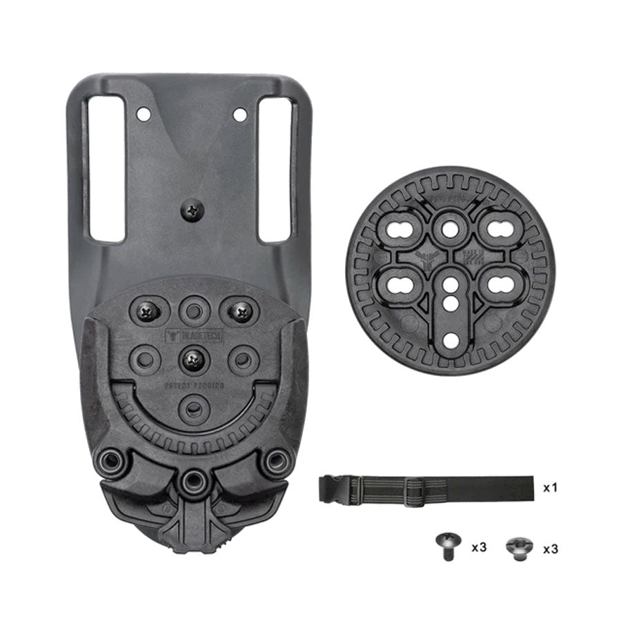 Blade-Tech Tek-Mount (Quick Connect Mounting System) Accessories Blade-Tech Holsters Tek-Mount Kit on Duty Drop and Offset Tactical Gear Supplier Tactical Distributors Australia