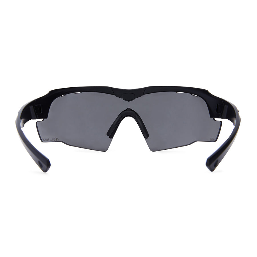 Blueye Tactical Jager Tactical Ballistic Compliant Eyewear Matte Black Frame Eyewear Blueye Tactical Tactical Gear Supplier Tactical Distributors Australia