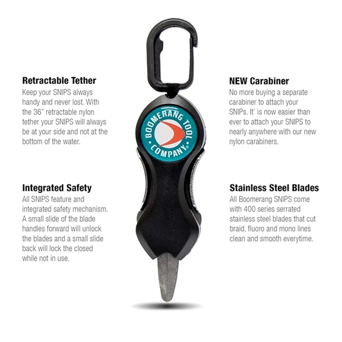 Boomerang Tool Company Long SNIP Line Cutter Fly Fishing Accessory for Trimming Flies and Fishing Line Accessories Treign Boomerang Tool Company Tactical Gear Supplier Tactical Distributors Australia