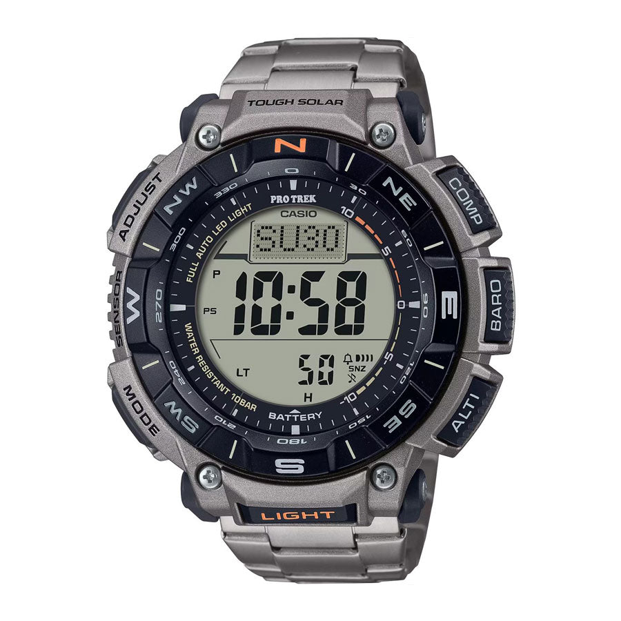 Casio Pro Trek Solar Triple Sensor Watch Watches Casio G-Shock Silver Tactical Gear Supplier Tactical Distributors Australia