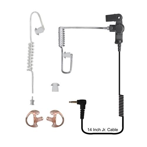 CODE RED Silent Jr Pack Earpiece Clear Acoustic Tube Listen Only for 2-Way Radios Hearing Protection and Comms CodeRED Headsets Tactical Gear Supplier Tactical Distributors Australia