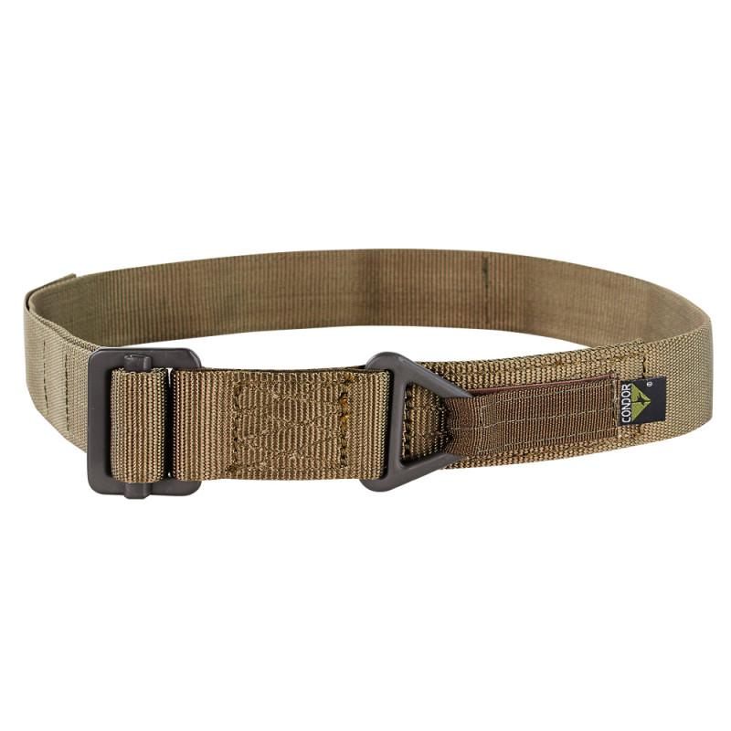 Condor 1.75 Inches Nylon Webbing Riggers Belt Accessories Condor Outdoor Coyote Tan Small/Medium: 42" Length (24"-32" Waist) Tactical Gear Supplier Tactical Distributors Australia