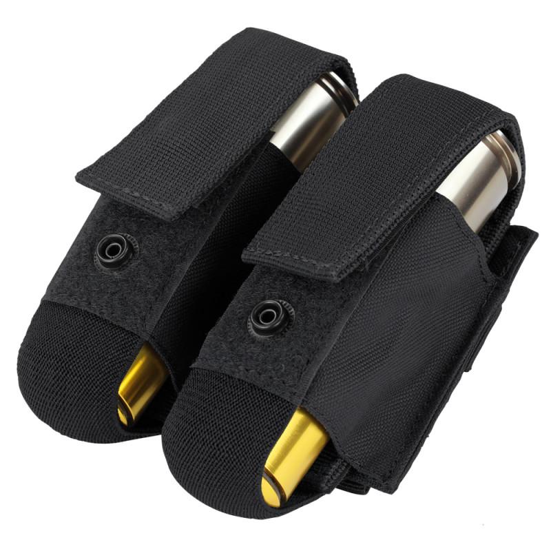 Condor 40mm Double Grenade Pouch Accessories Condor Outdoor Black Tactical Gear Supplier Tactical Distributors Australia