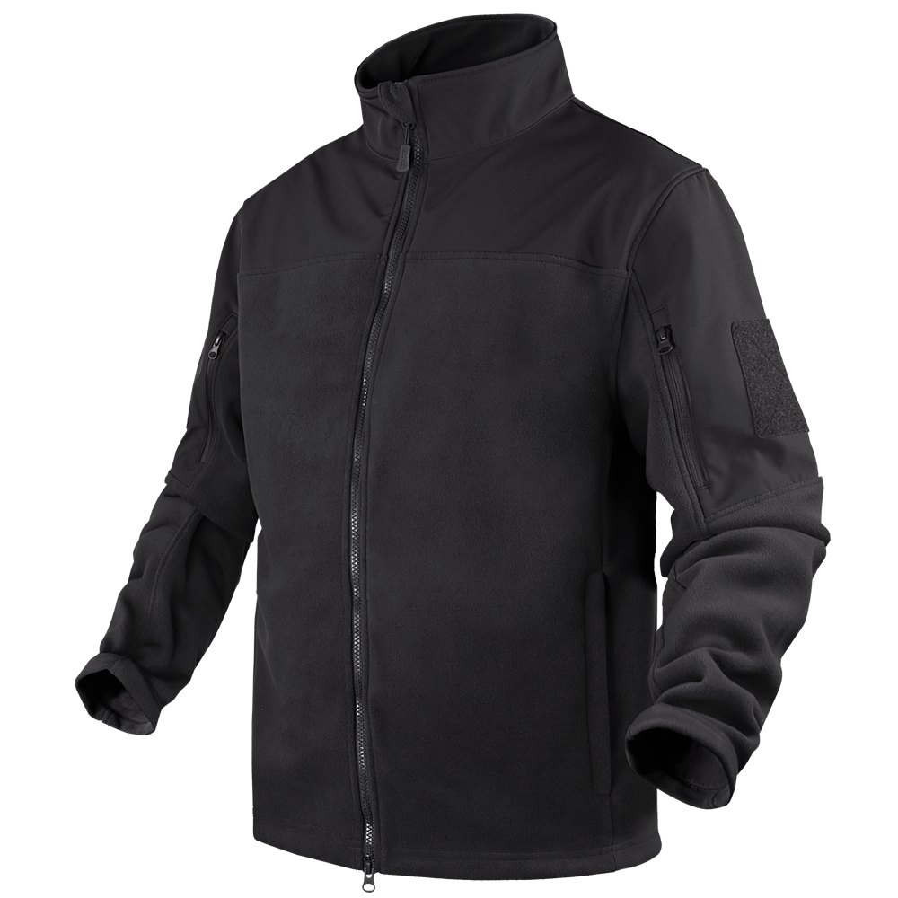 Condor Bravo Fleece Jacket Outerwear Condor Outdoor Black Small Tactical Gear Supplier Tactical Distributors Australia