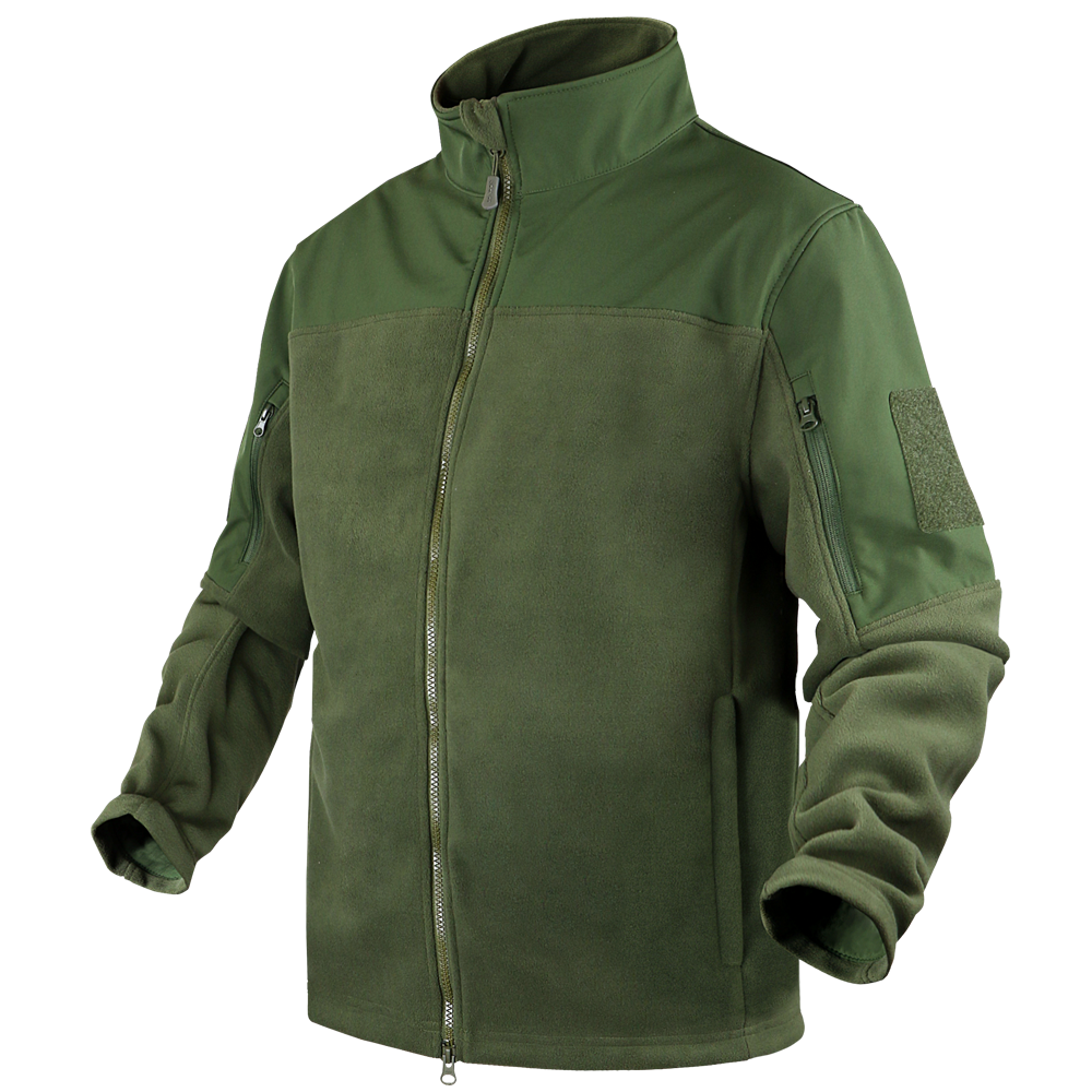 Condor Bravo Fleece Jacket Outerwear Condor Outdoor Olive Drab Small Tactical Gear Supplier Tactical Distributors Australia