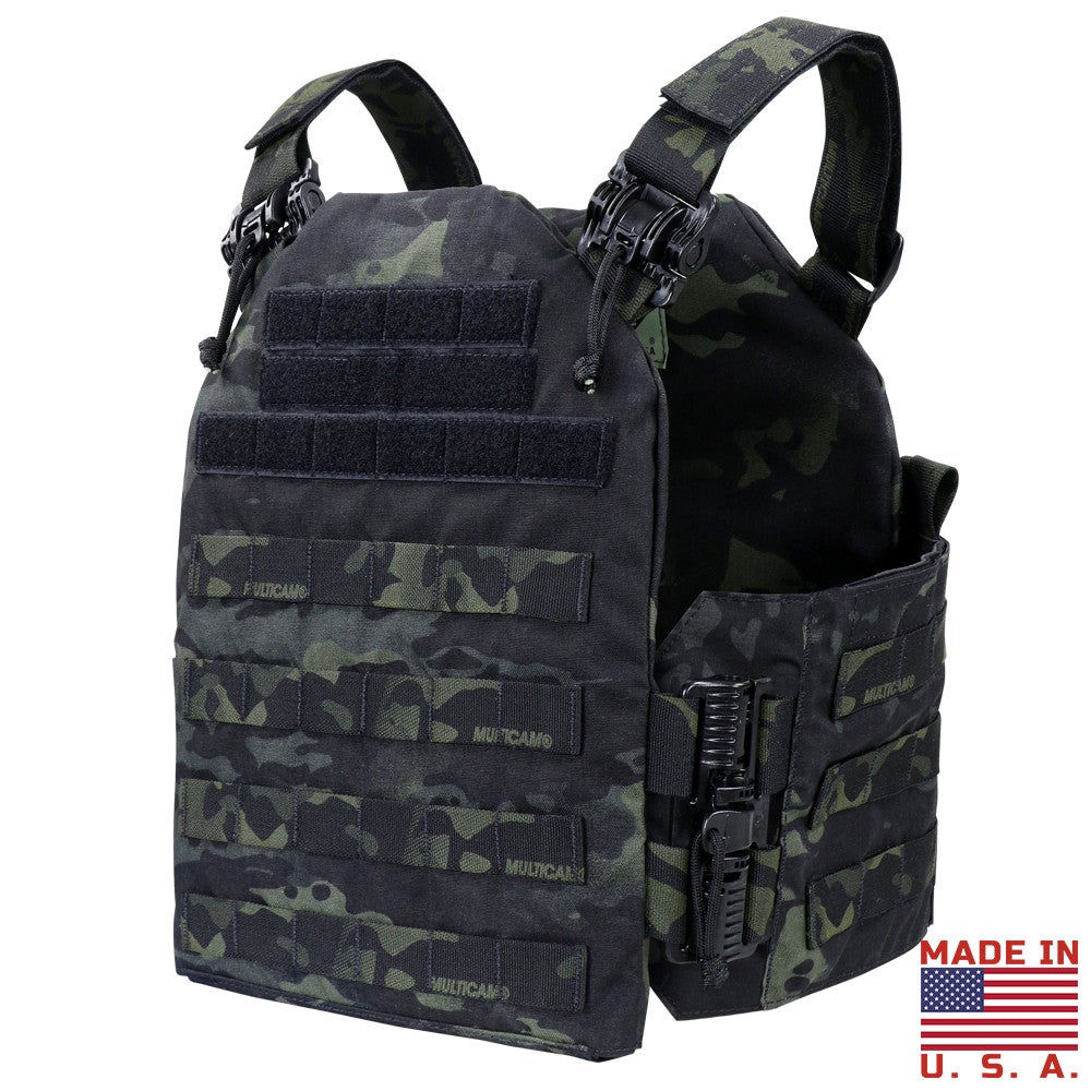 Condor Cyclone RS Plate Carrier Multicam Black Vests &amp; Plate Carriers Condor Outdoor Tactical Gear Supplier Tactical Distributors Australia