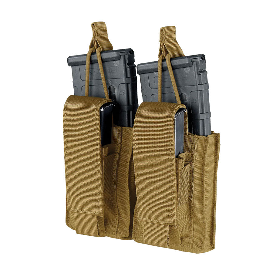Condor Double Kangaroo Mag Pouch Gen II Accessories Condor Outdoor Black Tactical Gear Supplier Tactical Distributors Australia