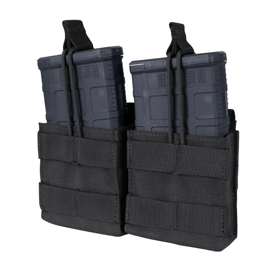 Condor Double M14 Open-Top Mag Pouch Accessories Condor Outdoor Black Tactical Gear Supplier Tactical Distributors Australia