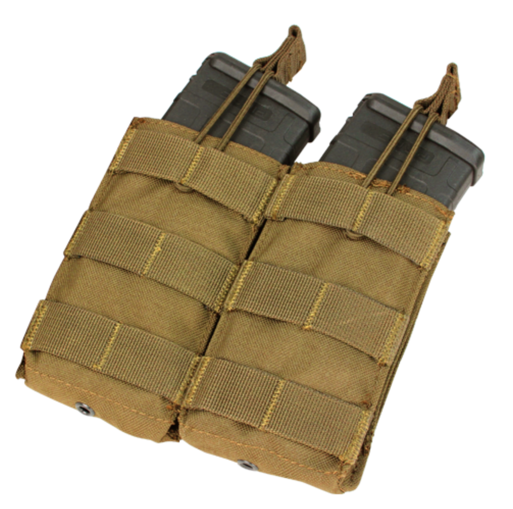 Condor Double Open-Top M4/M16 Mag Pouch Coyote Brown Accessories Condor Outdoor Tactical Gear Supplier Tactical Distributors Australia