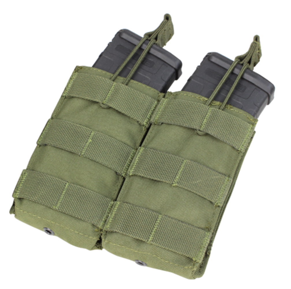 Condor Double Open-Top M4/M16 Mag Pouch OD Green Accessories Condor Outdoor Tactical Gear Supplier Tactical Distributors Australia