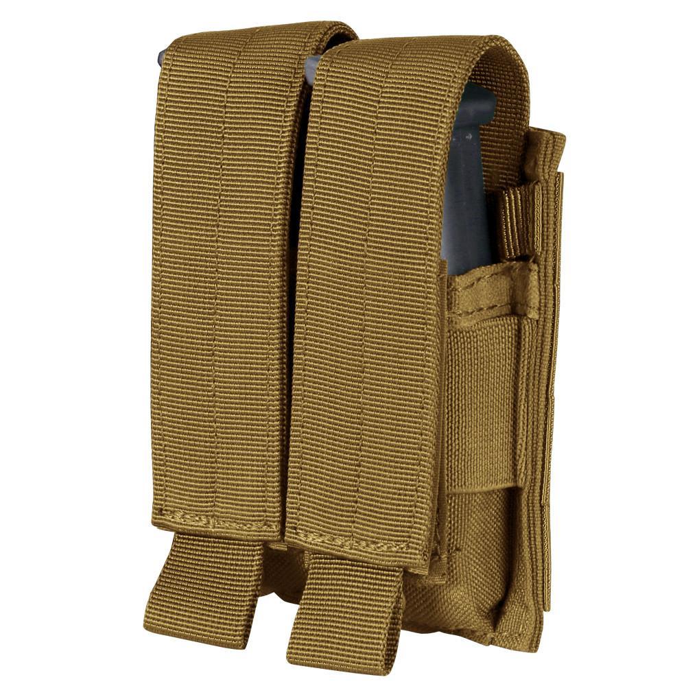 Condor Double Pistol Mag Pouch Coyote Brown Accessories Condor Outdoor Tactical Gear Supplier Tactical Distributors Australia