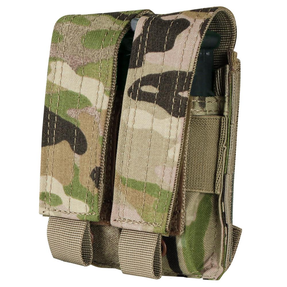 Condor Double Pistol Mag Pouch MultiCam Accessories Condor Outdoor Tactical Gear Supplier Tactical Distributors Australia