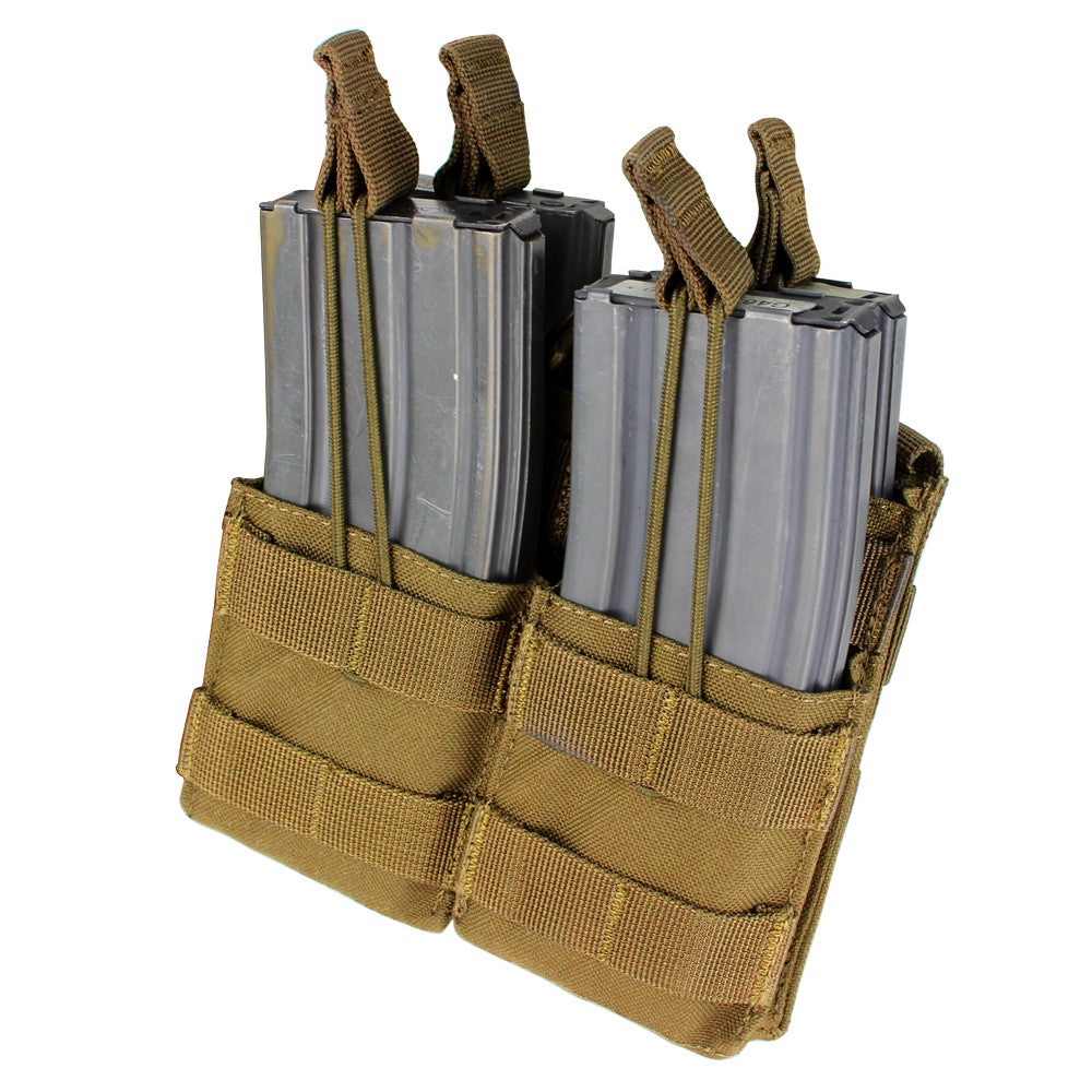 Condor Double Stacker M4 Mag Pouch Accessories Condor Outdoor Coyote Brown Tactical Gear Supplier Tactical Distributors Australia
