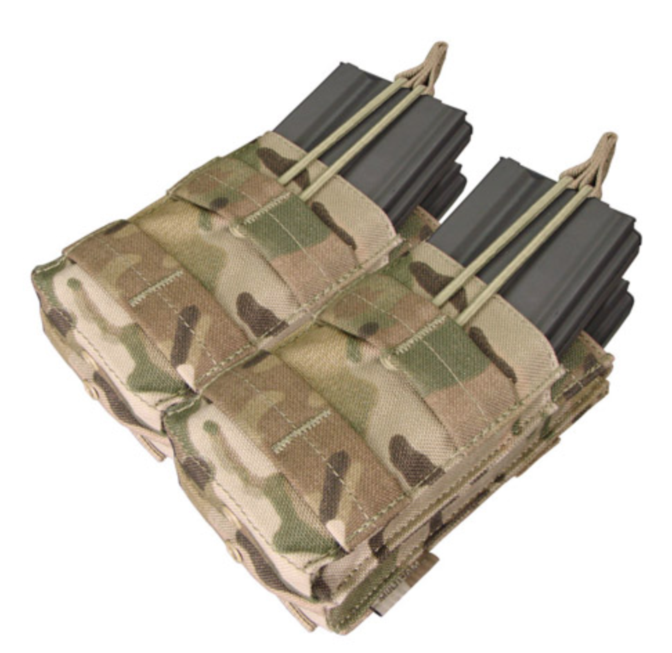 Condor Double Stacker Open Top M4 Mag Pouch MultiCam Accessories Condor Outdoor Tactical Gear Supplier Tactical Distributors Australia