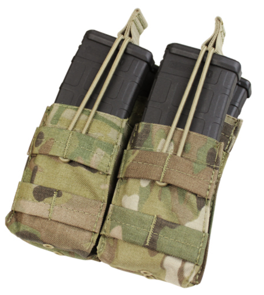 Condor Double Stacker Open Top M4 Mag Pouch MultiCam Accessories Condor Outdoor Tactical Gear Supplier Tactical Distributors Australia