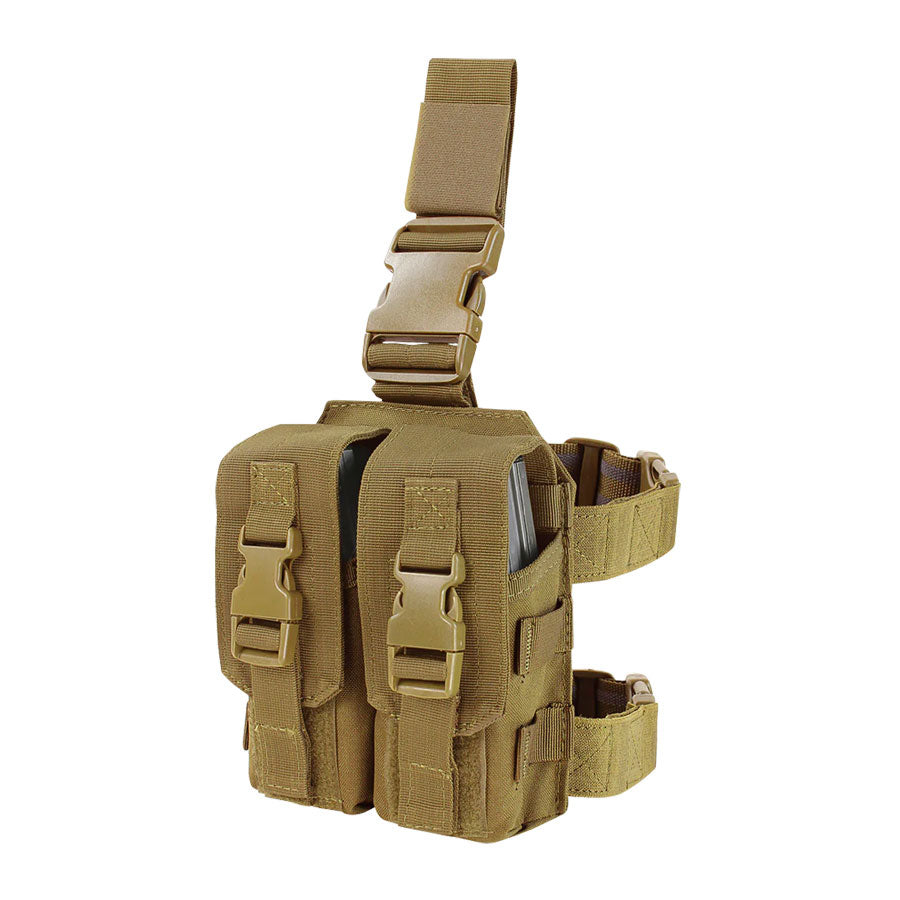 Condor Drop Leg M4 Mag Pouch Accessories Condor Outdoor Black Tactical Gear Supplier Tactical Distributors Australia