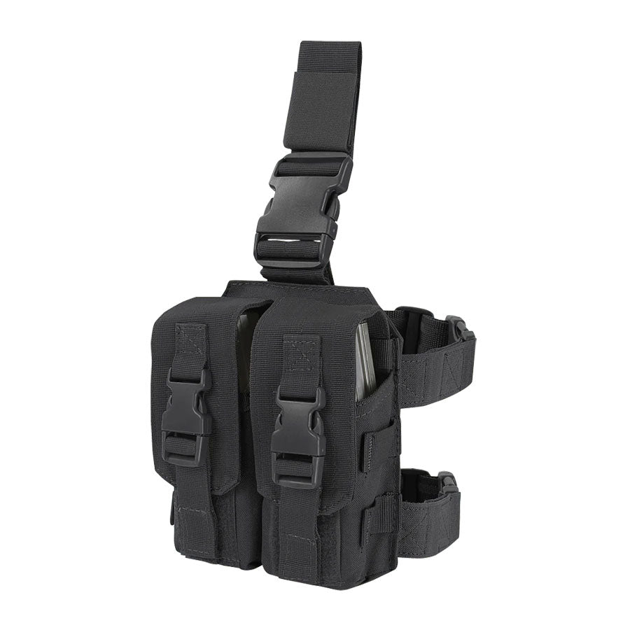 Condor Drop Leg M4 Mag Pouch Accessories Condor Outdoor Black Tactical Gear Supplier Tactical Distributors Australia