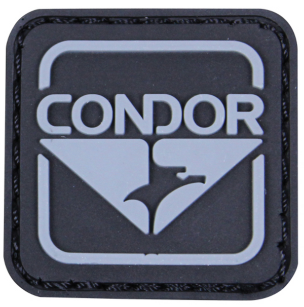 Condor Emblem PVC Patches Black - Tactical Gear