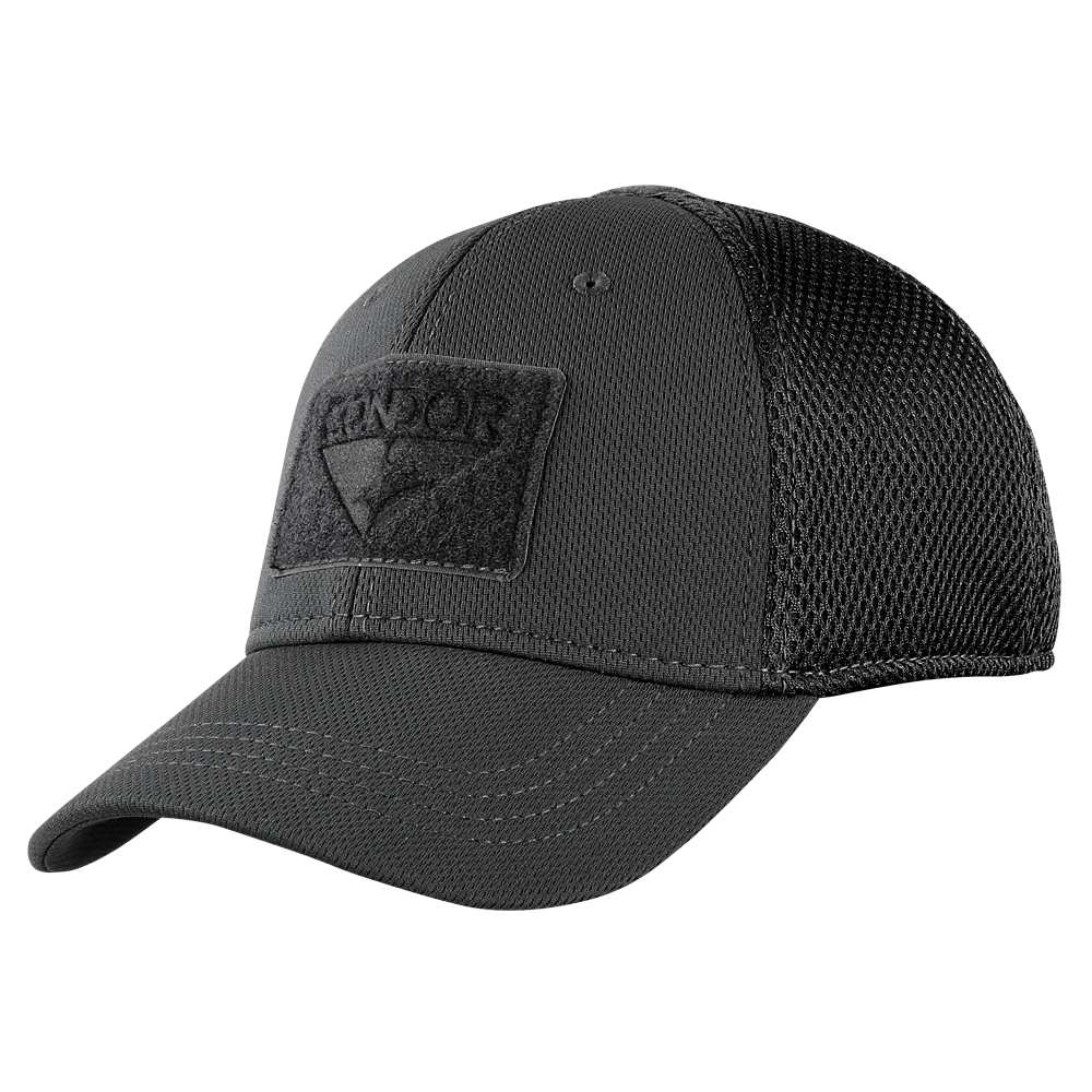 Condor Flex Mesh Cap Accessories Condor Outdoor Black Small/Medium Tactical Gear Supplier Tactical Distributors Australia