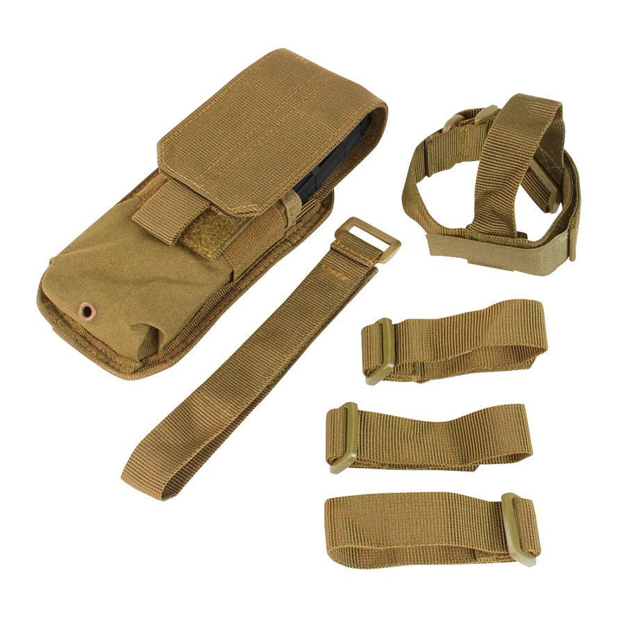 Condor M4 Buttstock Mag Pouch Accessories Condor Outdoor Coyote Brown Tactical Gear Supplier Tactical Distributors Australia