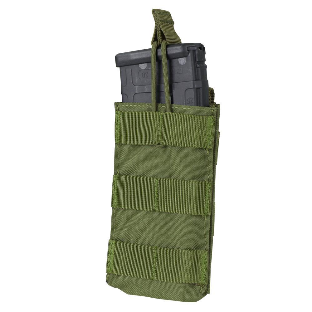 Condor Single M4 M16 Open Top Mag Pouch Accessories Condor Outdoor Olive Drab Tactical Gear Supplier Tactical Distributors Australia