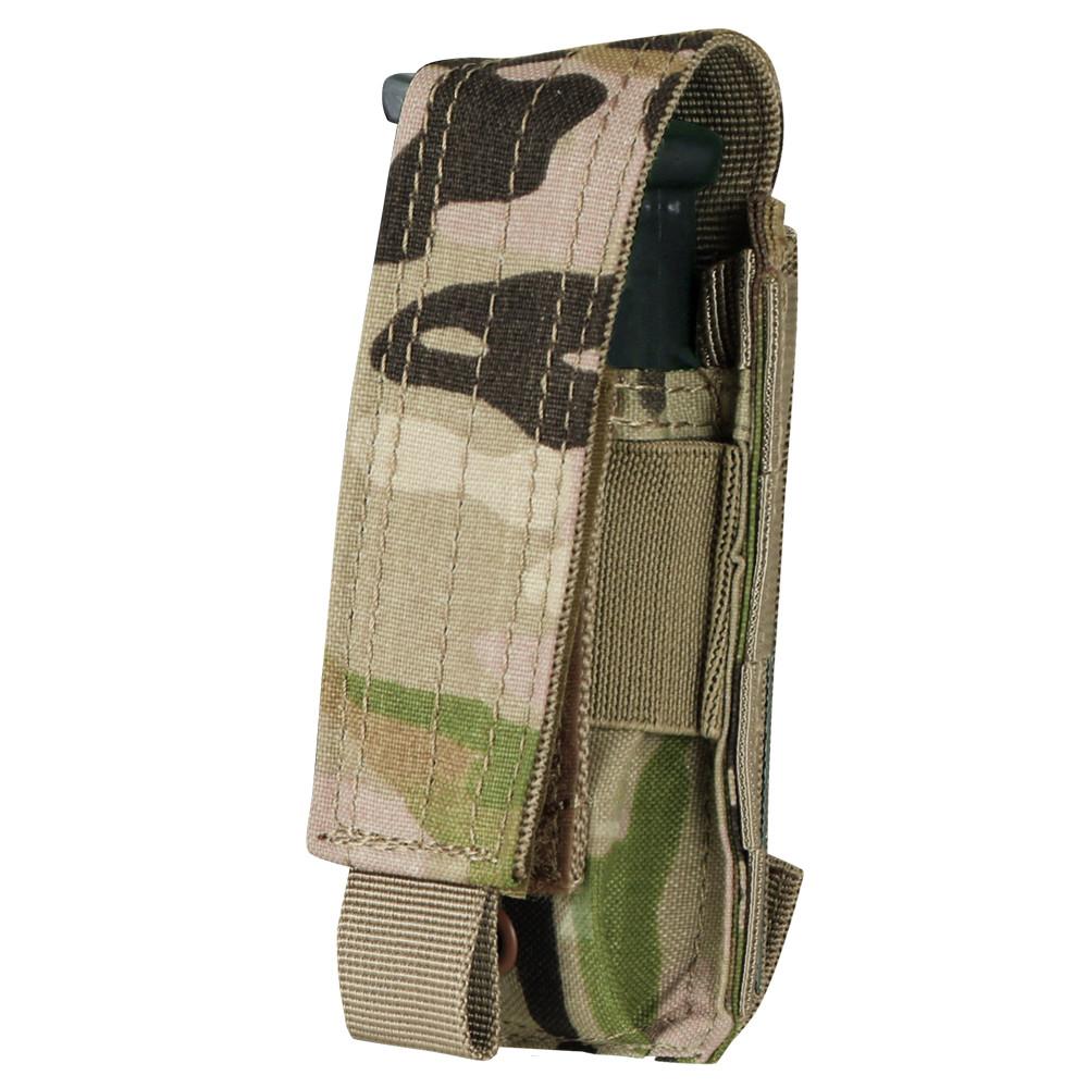 Condor Single Pistol Mag Pouch MultiCam Accessories Condor Outdoor Tactical Gear Supplier Tactical Distributors Australia